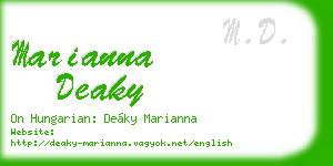 marianna deaky business card