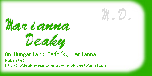 marianna deaky business card